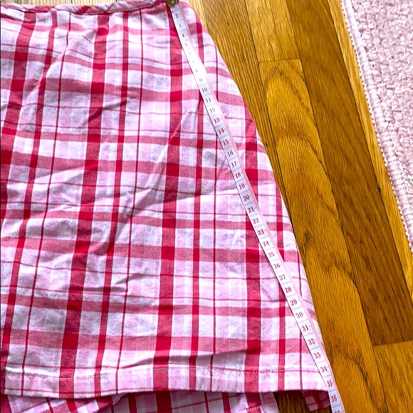 Pink, white and red plaid mini skirt/skort! - Picture 11 of 12